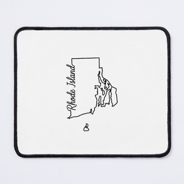 Item preview, Rhode Island State Outline – Minimal Script Typography Line Art designed and sold by Paper Drip.