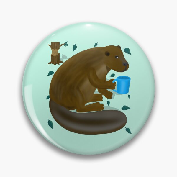 Item preview, Beaver drinking coffee designed and sold by Daniel Vasco.