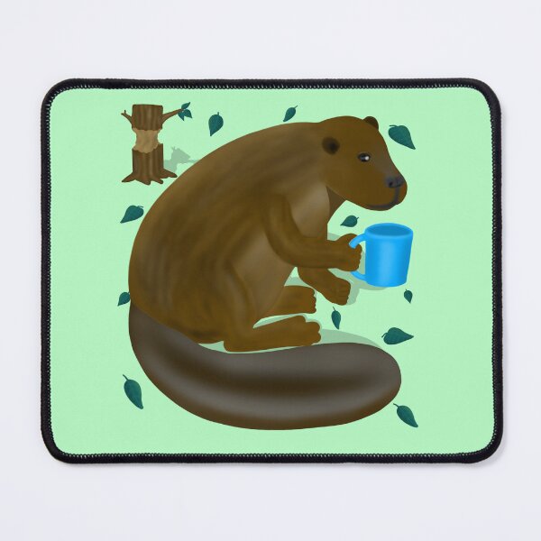 Item preview, Beaver drinking coffee designed and sold by Daniel Vasco.