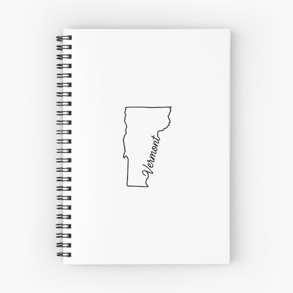 Item preview, Vermont State Outline – Minimal Script Typography Line Art designed and sold by Paper Drip.