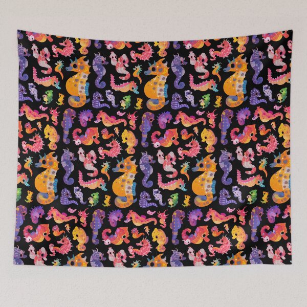 Item preview, Seahorses - dark designed and sold by pikaole.