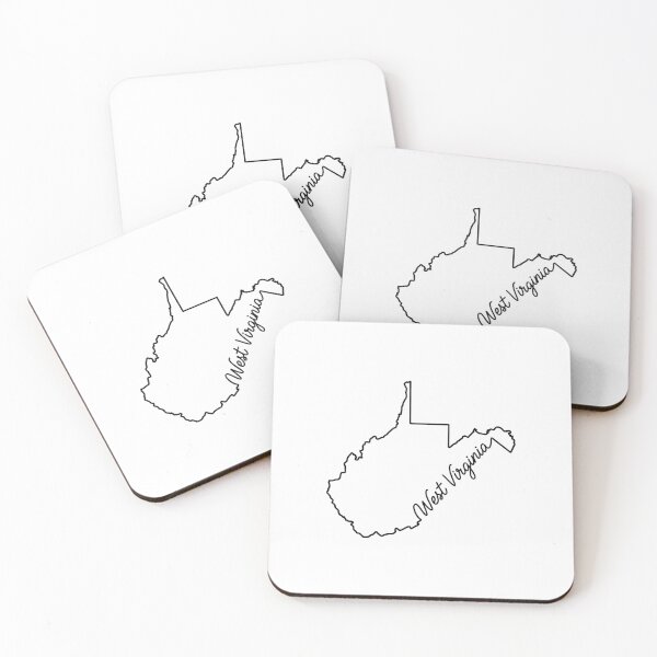 Item preview, West Virginia State Outline – Minimal Script Typography Line Art designed and sold by Paper Drip.