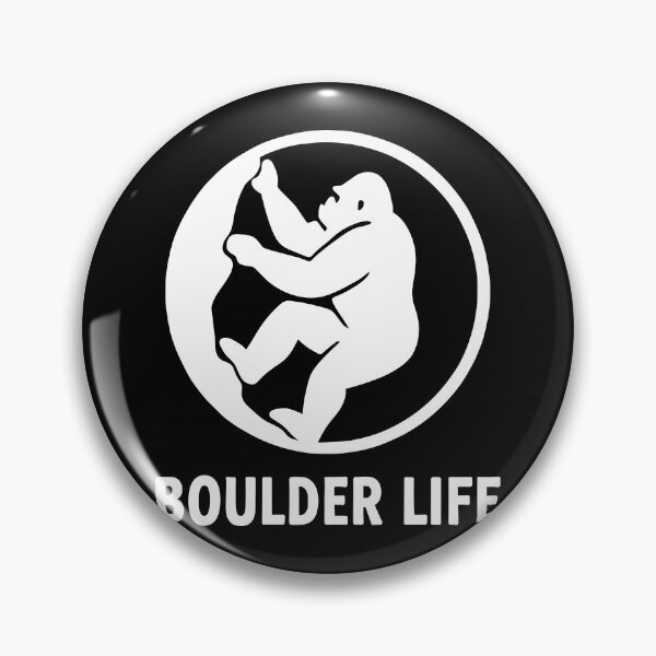 Item preview, Boulder Life – Minimalist Gorilla Badge designed and sold by Pineapple-Tree.