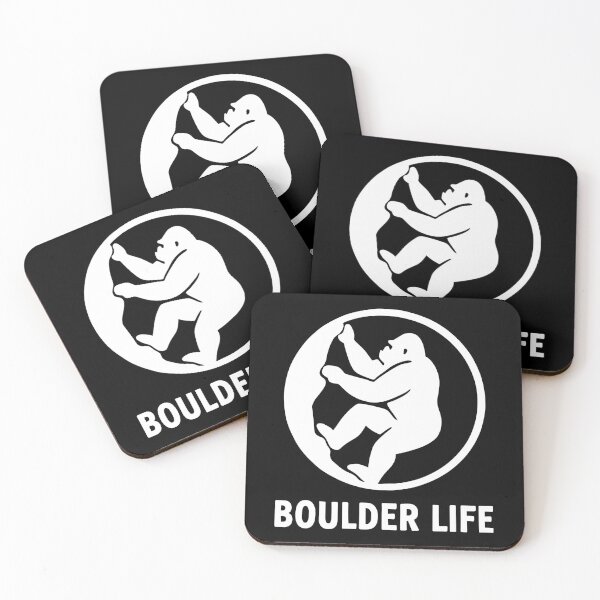 Item preview, Boulder Life – Minimalist Gorilla Badge designed and sold by Pineapple-Tree.