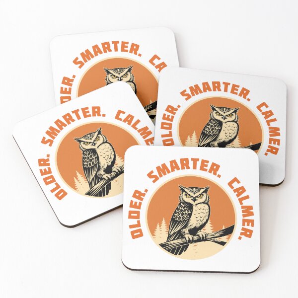 Item preview, Older Smarter Calmer – Minimalist Wisdom Quote designed and sold by Karlov78Print.