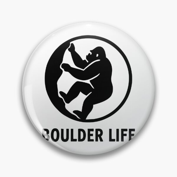 Item preview, Boulder Life – Minimalist Gorilla Badge designed and sold by Pineapple-Tree.