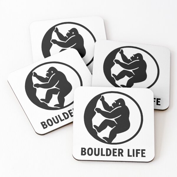 Item preview, Boulder Life – Minimalist Gorilla Badge designed and sold by Pineapple-Tree.