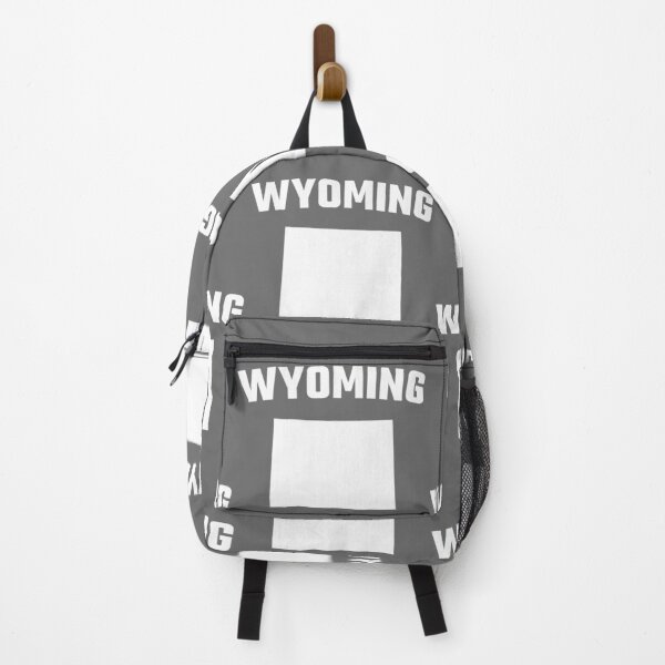 Item preview, Wyoming State Silhouette - Classic Minimalist White Outlined Map designed and sold by mashmosh.