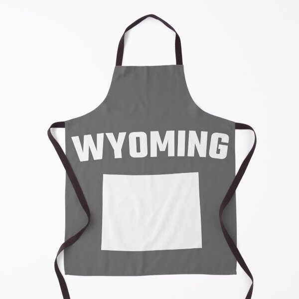 Item preview, Wyoming State Silhouette - Classic Minimalist White Outlined Map designed and sold by mashmosh.