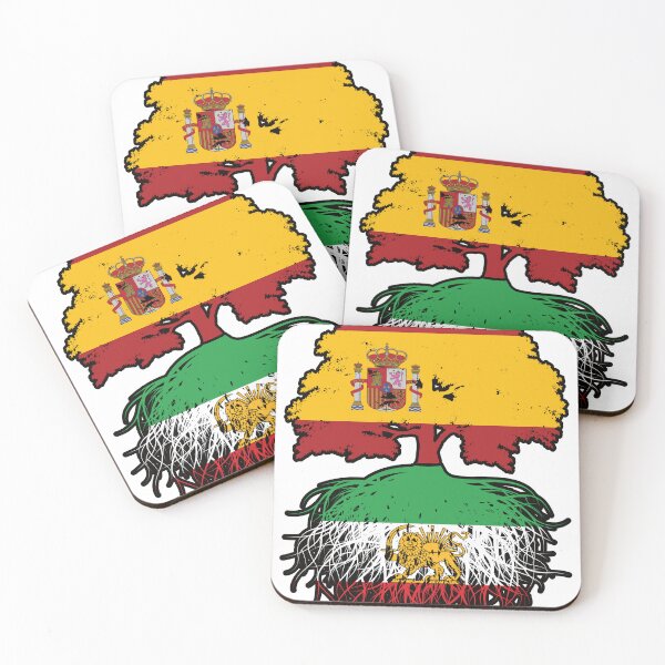 Item preview, Spanish Grown, Iranian Roots – Lion and Sun Heritage Design designed and sold by FlagX.