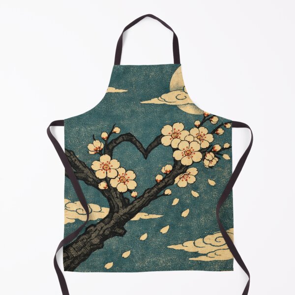 Item preview, Ume Blossom Heart — Vintage Japanese Woodblock Plum Branch Night designed and sold by Planthem.