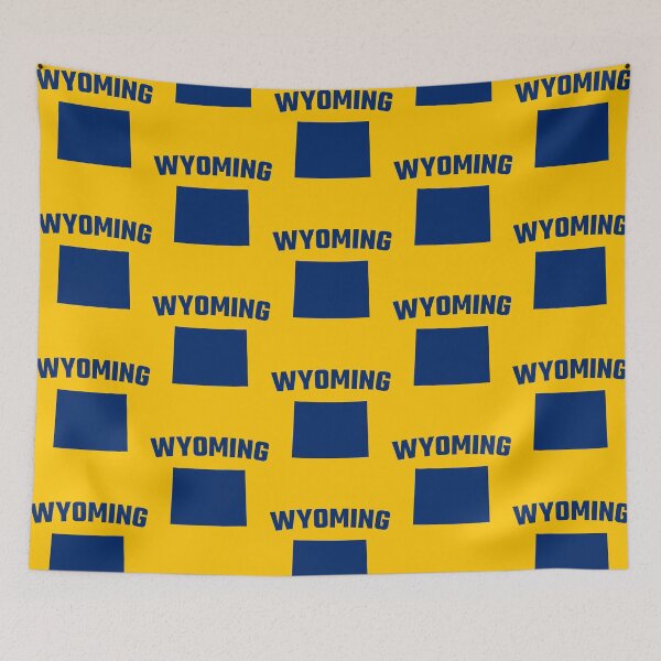 Item preview, Wyoming State Map - Classic Navy Collegiate Style designed and sold by mashmosh.