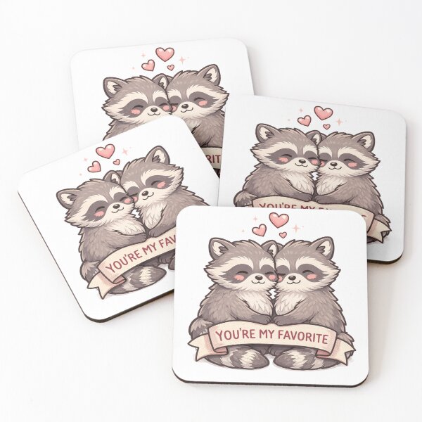 Item preview, You’re My Favorite – Cute Raccoon Love designed and sold by Little Bee.