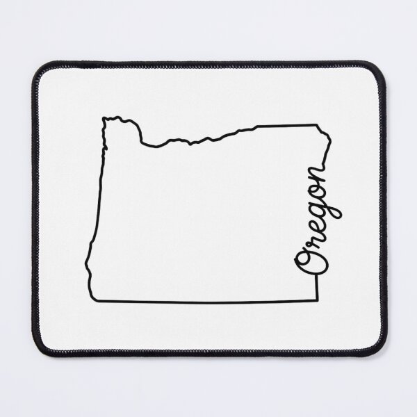 Item preview, Oregon State Outline – Minimal Script Typography Line Art designed and sold by Paper Drip.