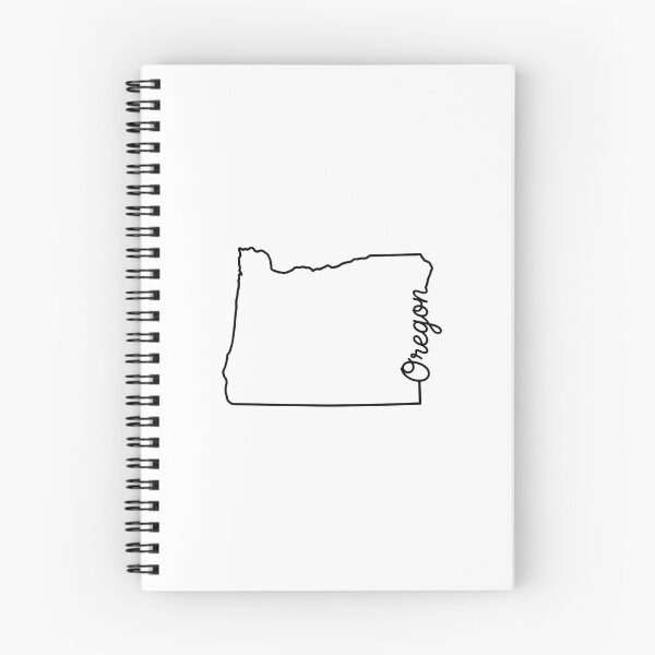 Item preview, Oregon State Outline – Minimal Script Typography Line Art designed and sold by Paper Drip.