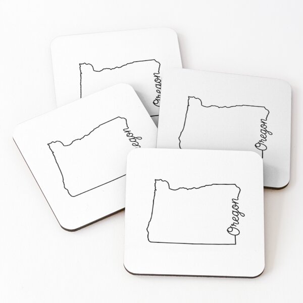 Item preview, Oregon State Outline – Minimal Script Typography Line Art designed and sold by Paper Drip.