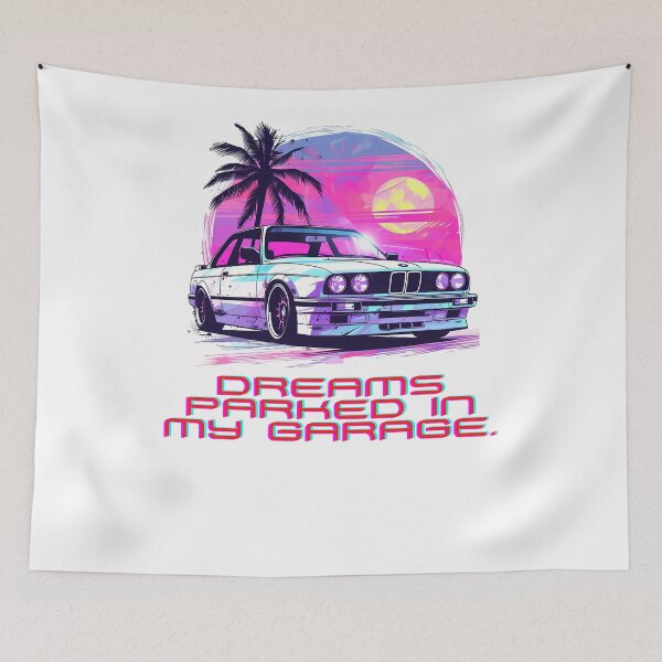 Item preview, Dreams Parked in My Garage Retro Car Graphic designed and sold by ErosFashions.