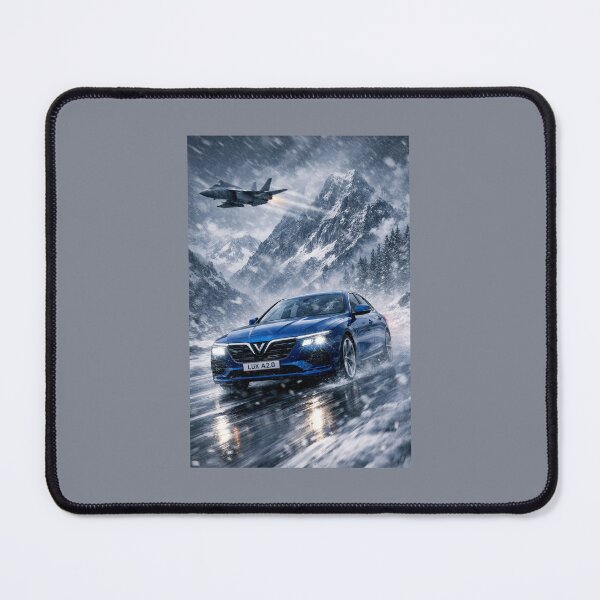 Item preview, Blue car speeding down the glacier designed and sold by Golub-Bella.