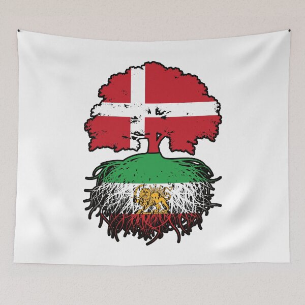 Item preview, Danish Grown, Iranian Roots – Lion and Sun Heritage Design designed and sold by FlagX.