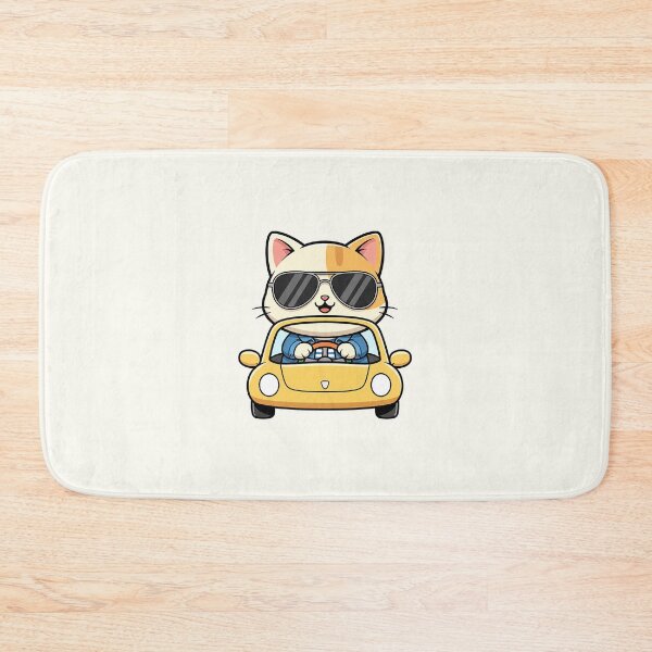 Item preview, Cute Driver Cat Cartoon designed and sold by HoopeStylee.