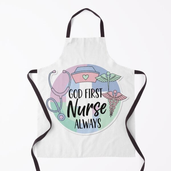 Item preview, God First Nurse Always – Christian Nurse Sticker Design designed and sold by Illustrated Faith.