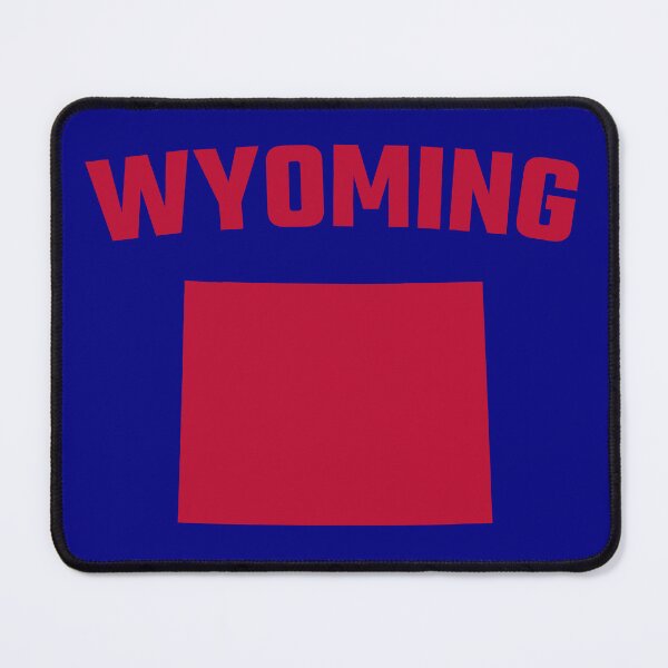 Item preview, Wyoming State Silhouette - Classic Varsity Red Style designed and sold by mashmosh.