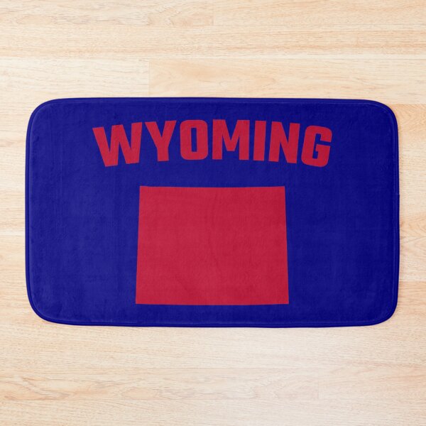 Item preview, Wyoming State Silhouette - Classic Varsity Red Style designed and sold by mashmosh.