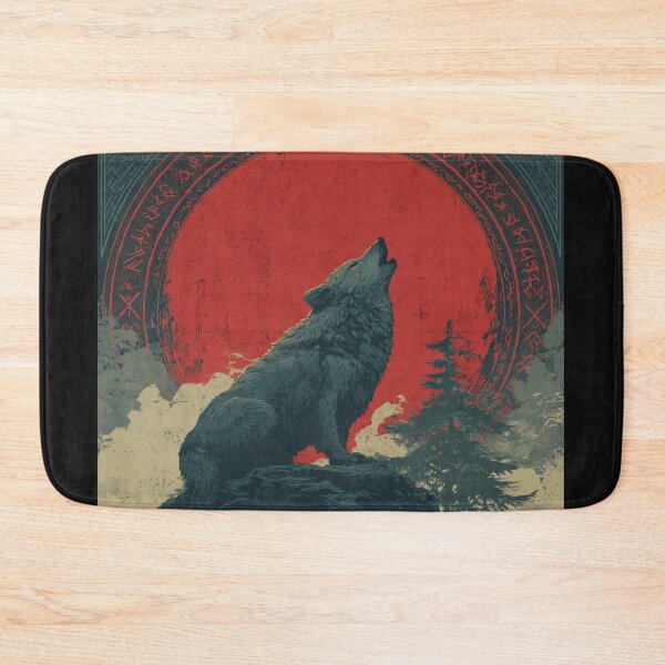 Item preview, Fenrir Howl Blood Moon designed and sold by NicolasGlowArt.