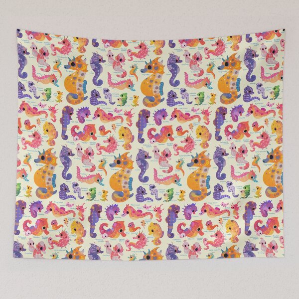Item preview, Seahorses - pastel designed and sold by pikaole.