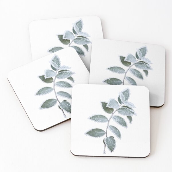 Item preview, Frozen Eucalyptus - Elegant Winter Botanical Art designed and sold by Thaliandra.