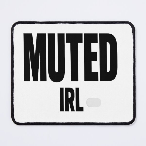 Item preview, MUTED IRL – Social Battery Humor Minimal Text Tee designed and sold by POD DYNASTY.