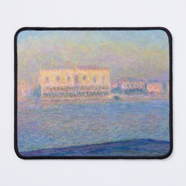 Item preview, The Doges Palace Seen From San Giorgio Maggiore by Claude Monet: Venetian Impressionist Poster designed and sold by artofuniverse.