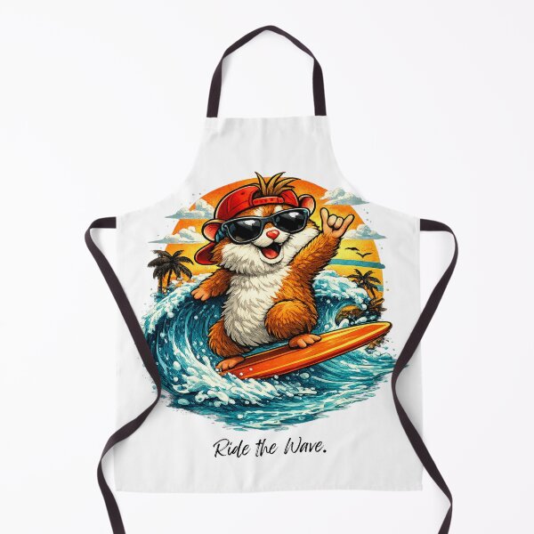 Item preview, Surf Hamster – Small Hamster, Big Waves designed and sold by AnnaCreativeArt.