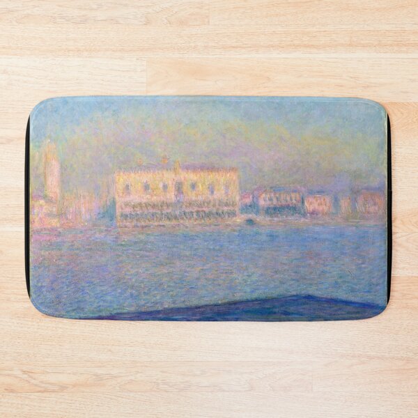 Item preview, The Doges Palace Seen From San Giorgio Maggiore by Claude Monet: Venetian Impressionist Poster designed and sold by artofuniverse.