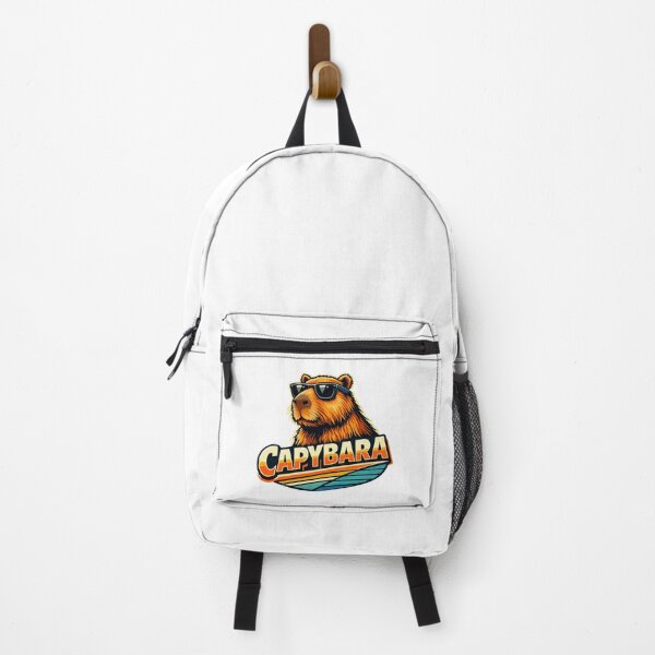 Item preview, Capybara With Sunglasses Retro Vintage Logo designed and sold by RetroPop23.