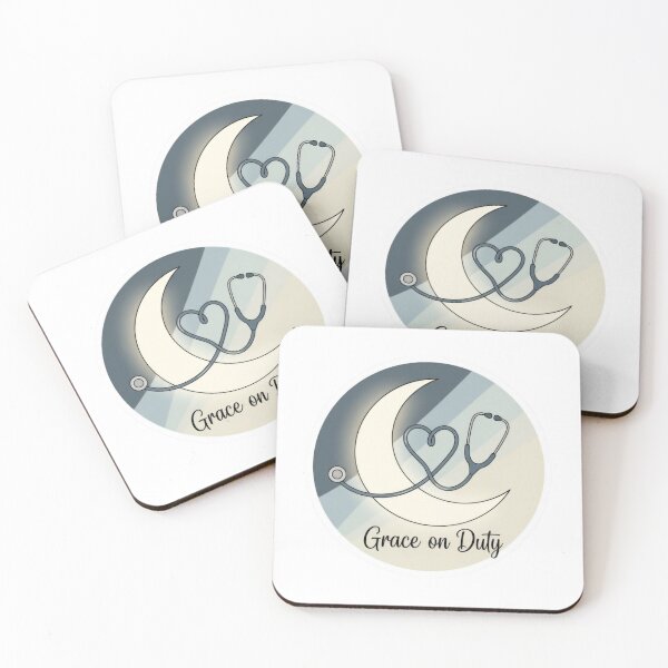 Item preview, Grace on Duty – Night Shift Nurse Faith Sticker designed and sold by Illustrated Faith.