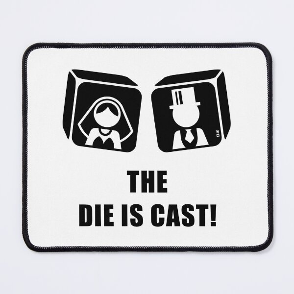 Item preview, The Die Is Cast! (Stag Party / Wedding / Game Over / Black) designed and sold by MrFaulbaum.