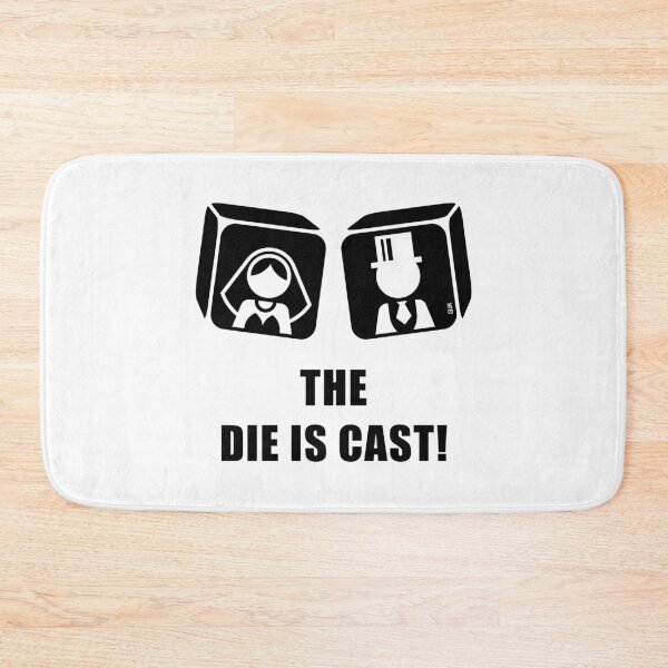 Item preview, The Die Is Cast! (Stag Party / Wedding / Game Over / Black) designed and sold by MrFaulbaum.