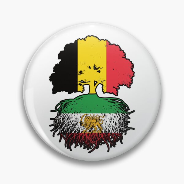 Item preview, Belgian Grown, Iranian Roots – Lion and Sun Heritage Design designed and sold by FlagX.
