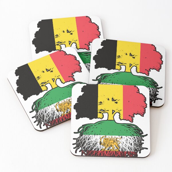 Item preview, Belgian Grown, Iranian Roots – Lion and Sun Heritage Design designed and sold by FlagX.