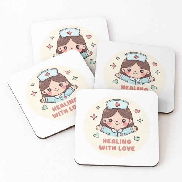 Item preview, Healing With Love – Cute Pediatric Nurse Sticker designed and sold by Illustrated Faith.