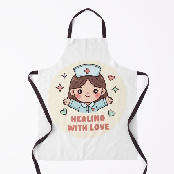 Item preview, Healing With Love – Cute Pediatric Nurse Sticker designed and sold by Illustrated Faith.