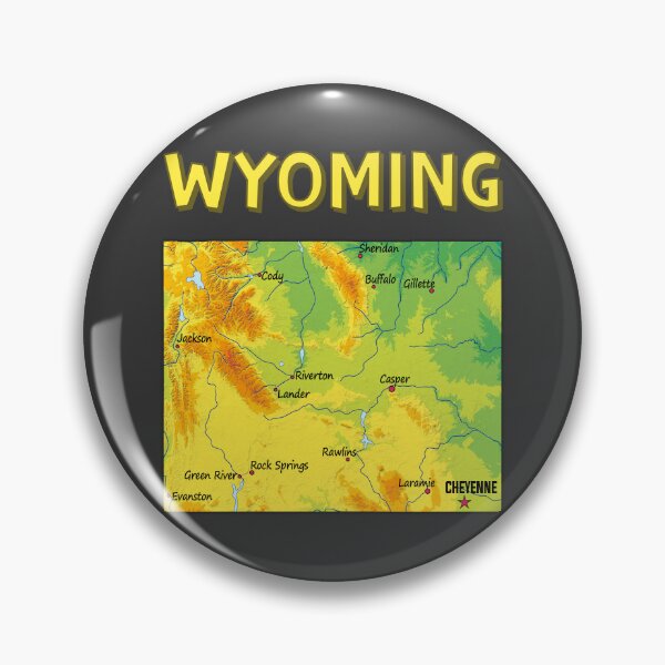 Item preview, Wyoming Topographic Map Art - Vintage Style designed and sold by mashmosh.
