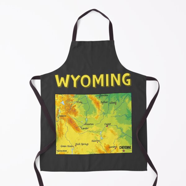 Item preview, Wyoming Topographic Map Art - Vintage Style designed and sold by mashmosh.