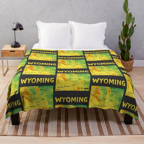 Item preview, Wyoming Topographic Map Art - Vintage Style designed and sold by mashmosh.