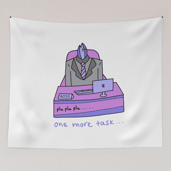 Item preview, One More Task Funny Office Boss Illustration designed and sold by Baby-Care.