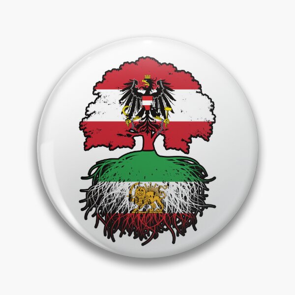 Item preview, Austrian Grown, Iranian Roots – Lion and Sun Heritage Design designed and sold by FlagX.