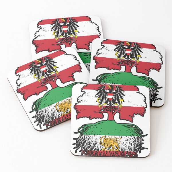 Item preview, Austrian Grown, Iranian Roots – Lion and Sun Heritage Design designed and sold by FlagX.