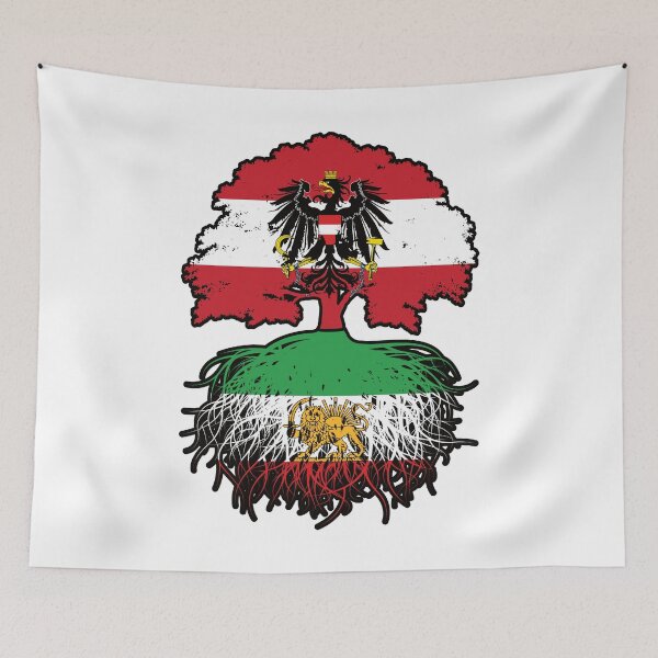 Item preview, Austrian Grown, Iranian Roots – Lion and Sun Heritage Design designed and sold by FlagX.