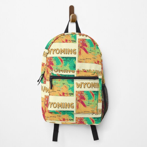 Item preview, Wyoming Topographic Map Art - Vibrant Elevation Map designed and sold by mashmosh.